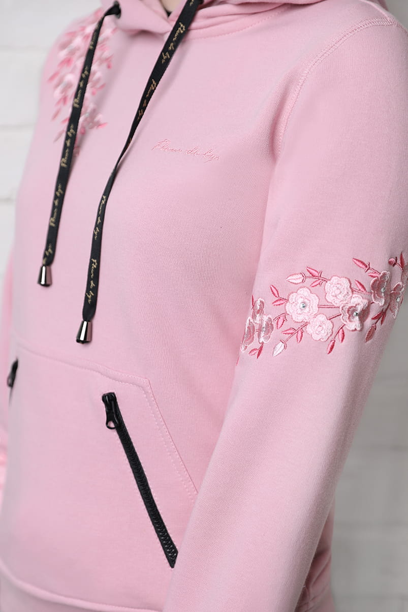 Flower Hoodie Pink