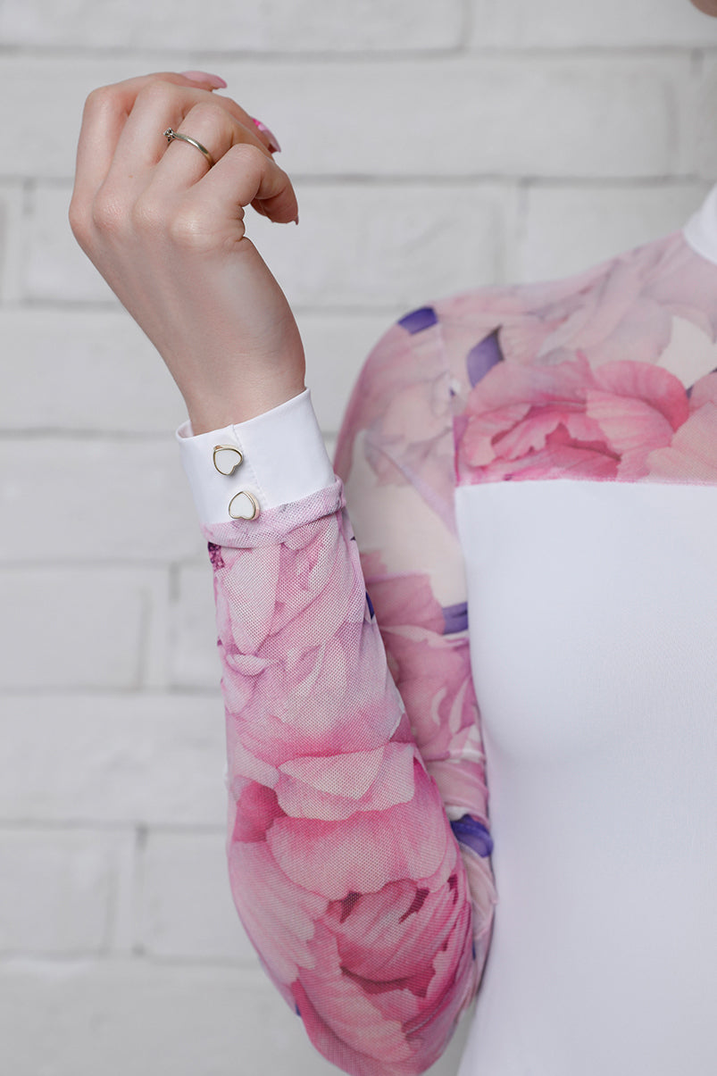 Cindy Shirt Flower White