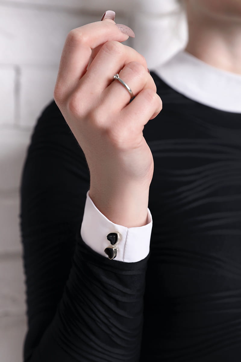 Pansy Shirt Black
