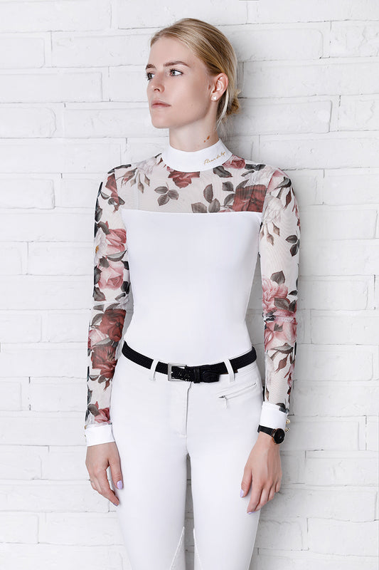 Cindy Shirt Flower White